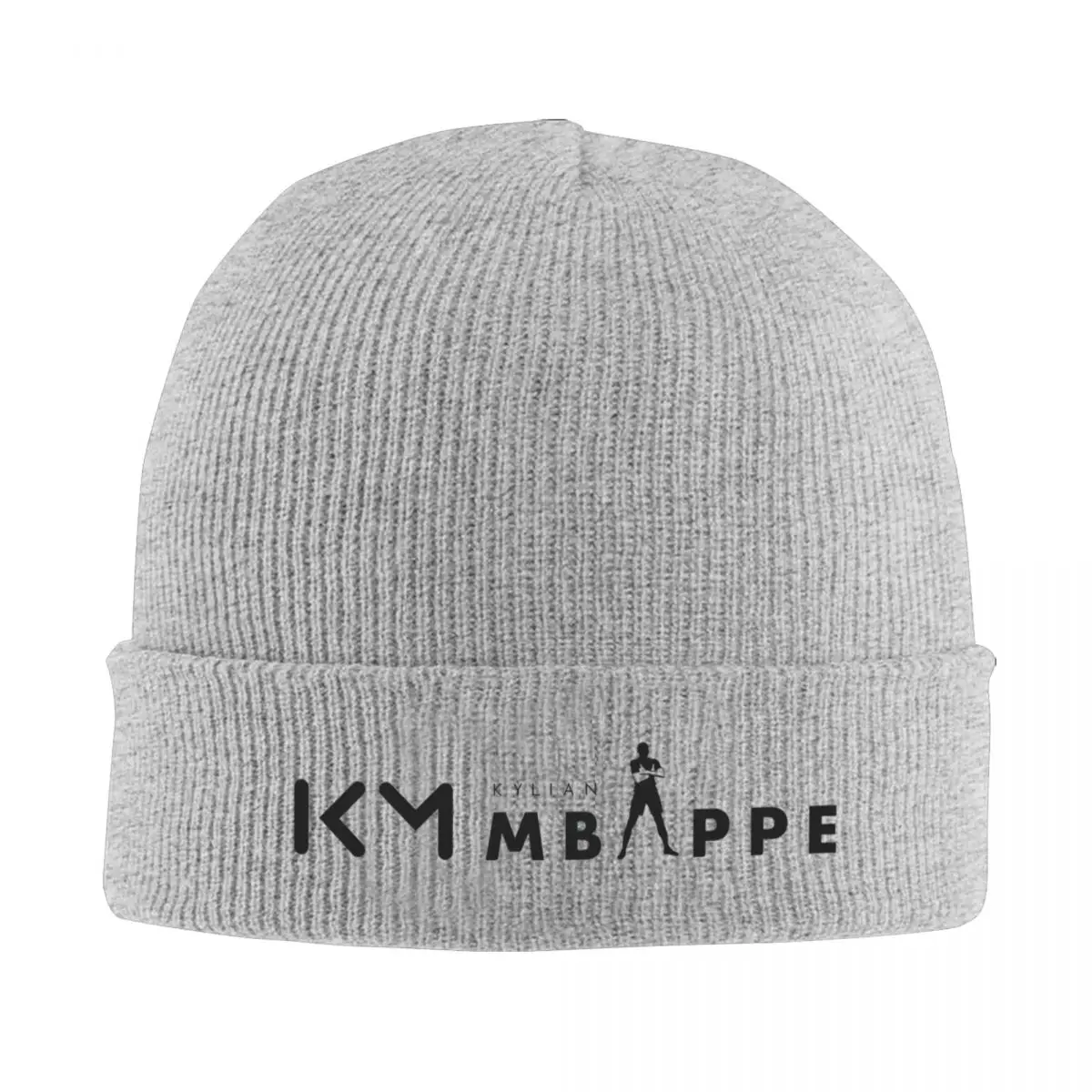 KM Mbappe Logo Knitted Hat Beanies Autumn Winter Hat Warm Hip-hop Soccer Football Caps for Men Women Gift