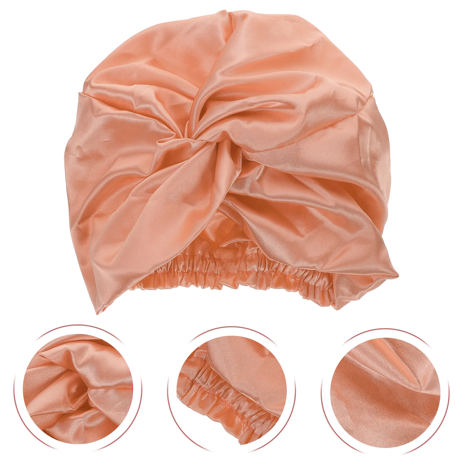 

Silk Hair Wrap for Sleeping Fashionable Simulated Silk Turban Sleep Cap Hair Scarf for Women Knot Prevention Comfortable Fit