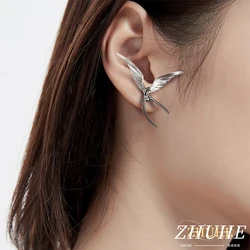 2024 New Swallow Stud Hip Hop Rock Style Men's And Women's Jewelry Party Gift