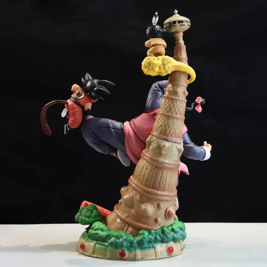 28cm Dragon Ball Anime Figures Goku Figurine Tao Pai Pai Vs Son Goku Series Karin Tower Action Figures Collectible Ornament Toys - view 4