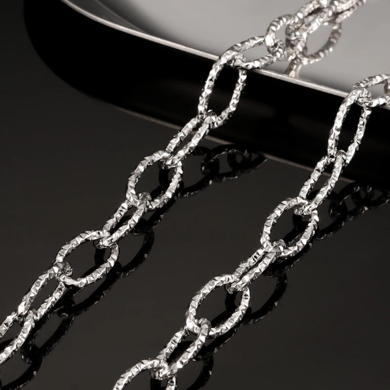 

Twisted Chains Stainless Steel Oval Cable Chain Necklaces For Jewelry Making Materials Punk Rock Collar Links Bracelet Wholesale