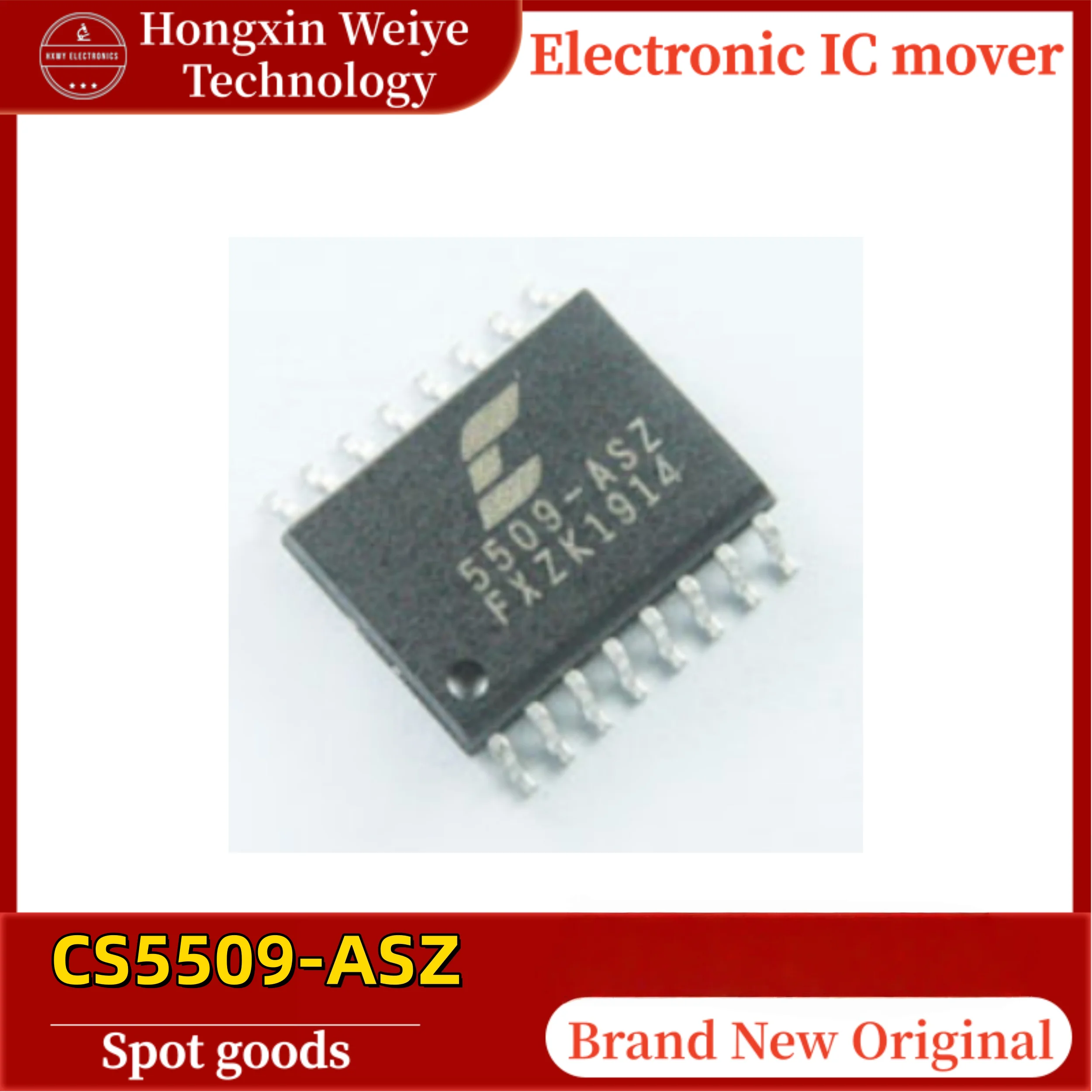 5/10 PCS CS5509-ASZ SOP16 5509-ASZ Single-Supply 16-Bit A/D Converter Chip SMD Brand New In Stock