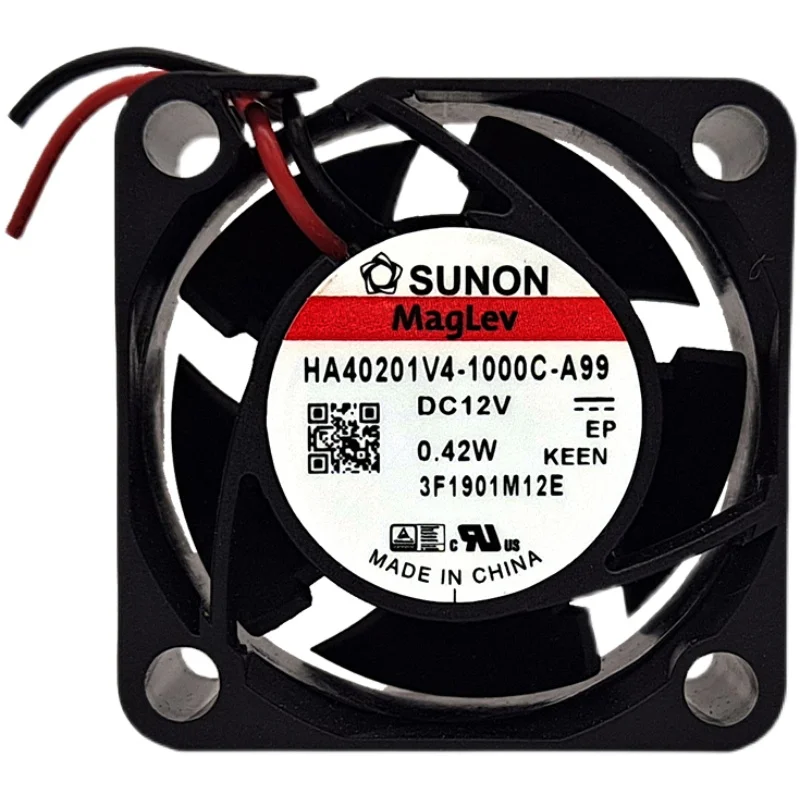 For sunon HA40201V4-1000C-A99 4020 12V 0.42w silent cooling DC fan