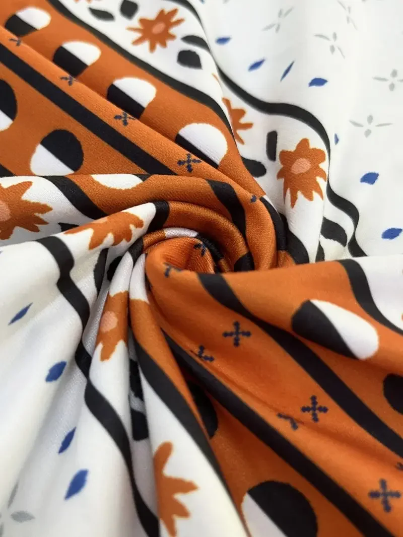 European and American Women's New Dress V-neck Sleeveless Sexy Printed Large Hem Foreign Trade Dress