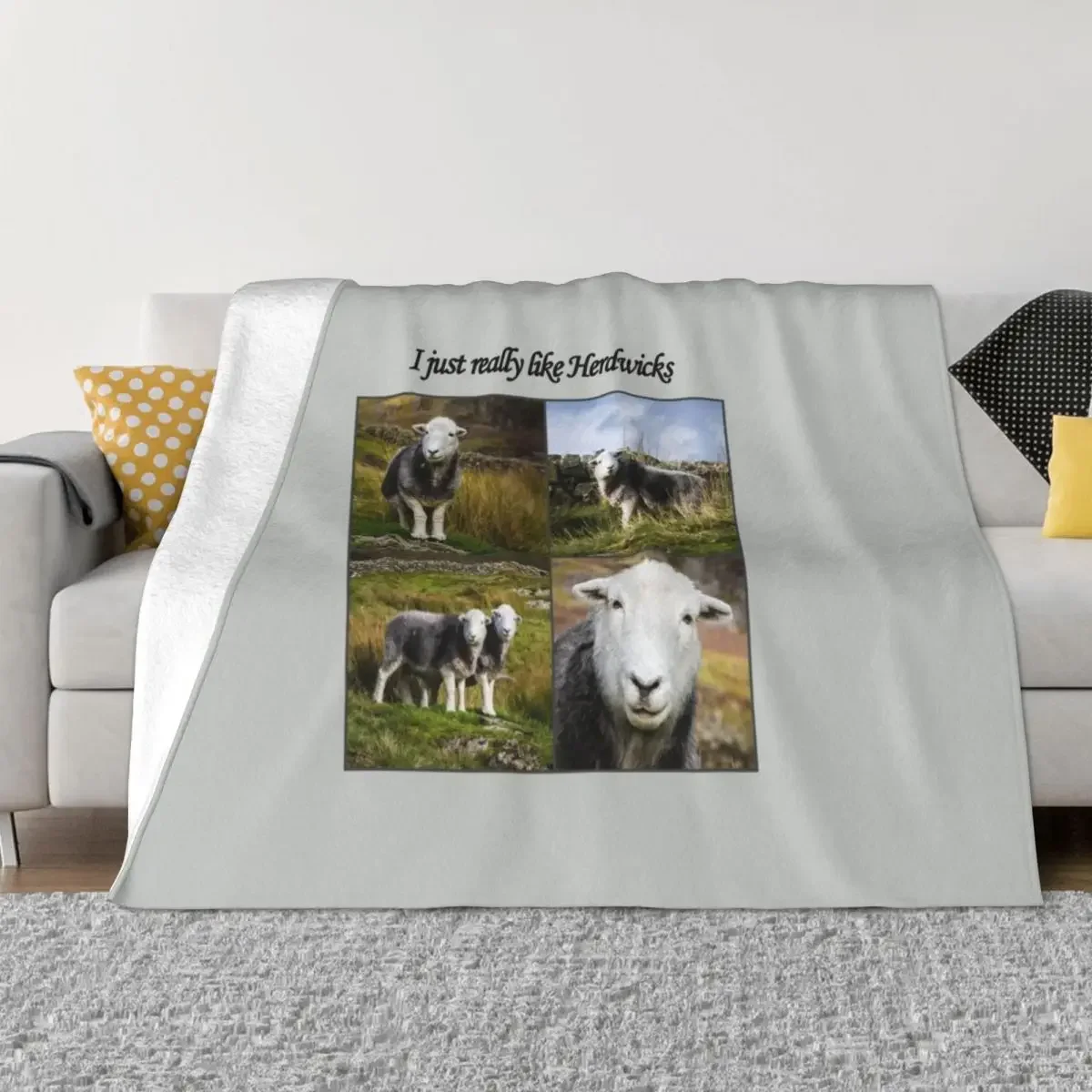 

I Just Really Like Herdwicks Throw Blanket Blankets For Sofas sofa bed Blankets