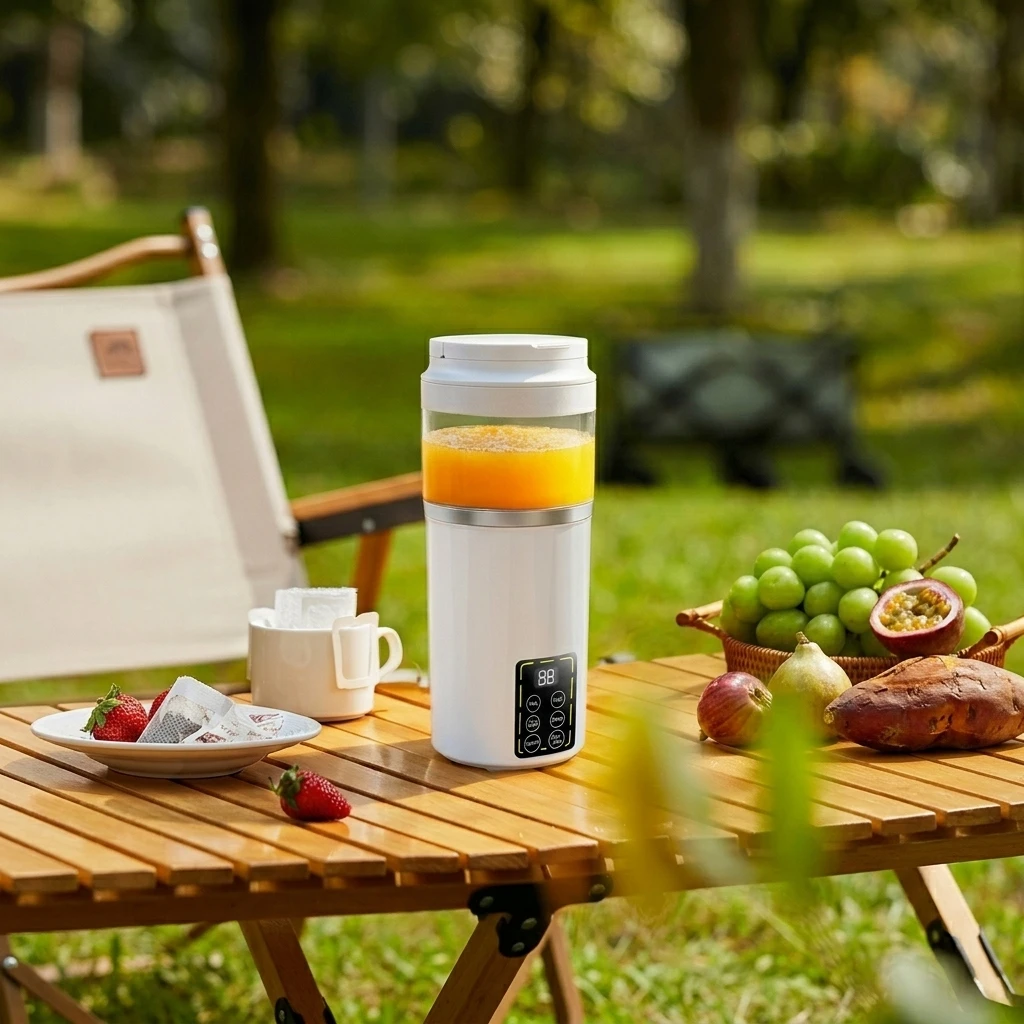 Portable Ice Crushing Self Clean Function Blender 460ML Fresh Fruit Juicing Cup Small Juicer for Outdoor Use