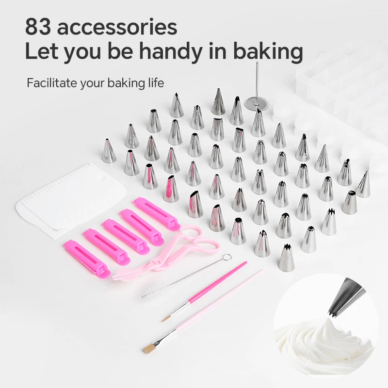 Cake piping bag piping tip pastry bag icing nozzle icing bag household DIY Dim sum supplementary decoration cheese baking tools