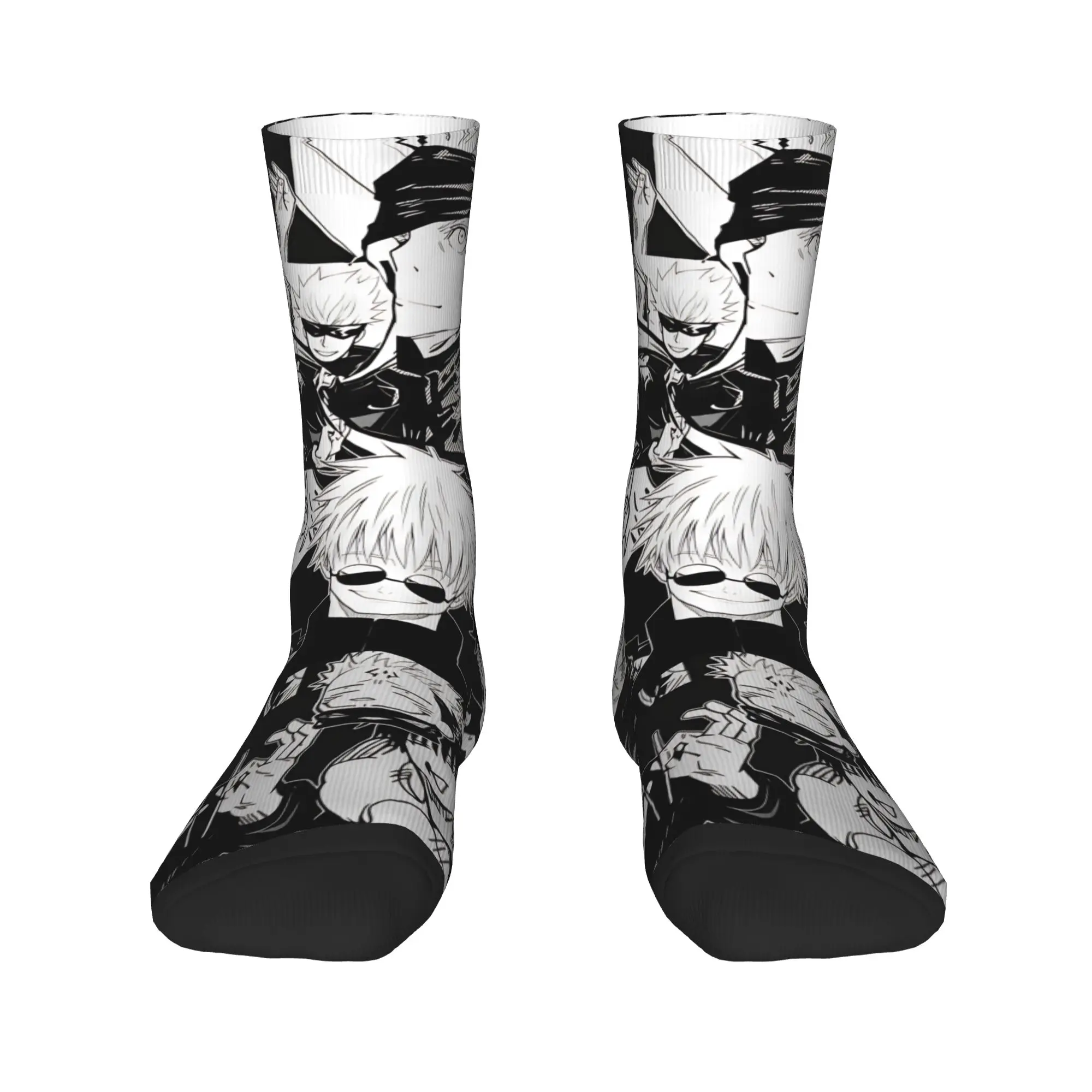 Anime Satoru Gojo Socks  Anti Slip Stockings Couple Breathable Running Socks Autumn Gothic Design Socks