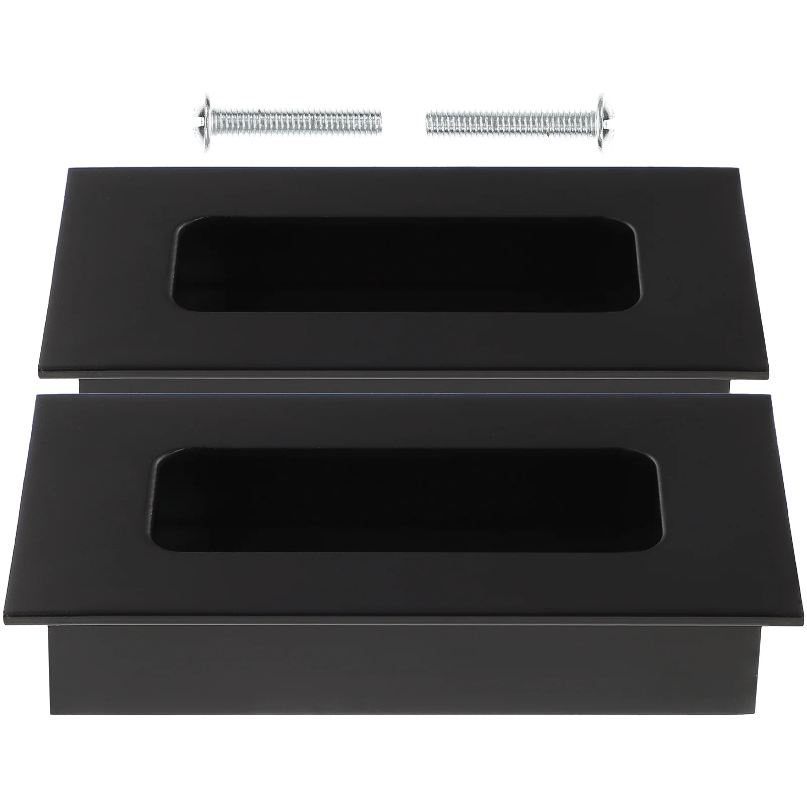 

2Pcs Recessed Hidden Door Handles Aluminum Alloy Cabinet Pulls Furniture Grip Concealed Handles Sliding Door Pulls