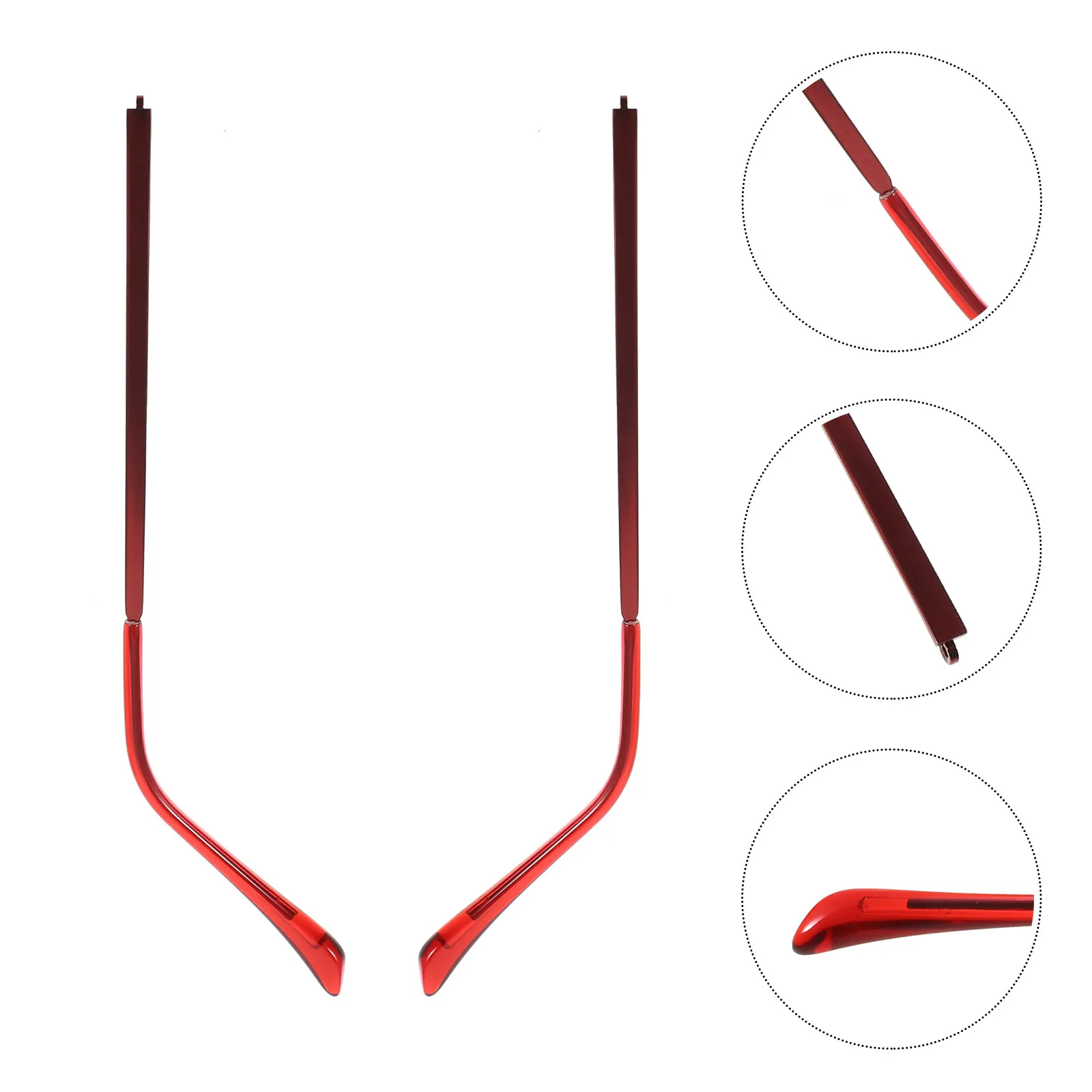 

1 пара легких сменных дужек для очков, подходящих для большинства моделей очков, солнцезащитных очков, оправ для чтения и при близорукости, из полимерного материала и металла, устойчивые к изгибам