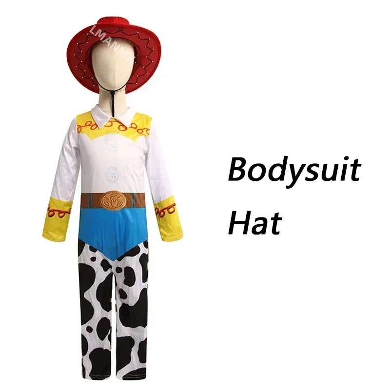 

2025 aaa, детский комбинезон Джесси для девочек, шляпа, детский боди для косплея, костюм на Хэллоуин