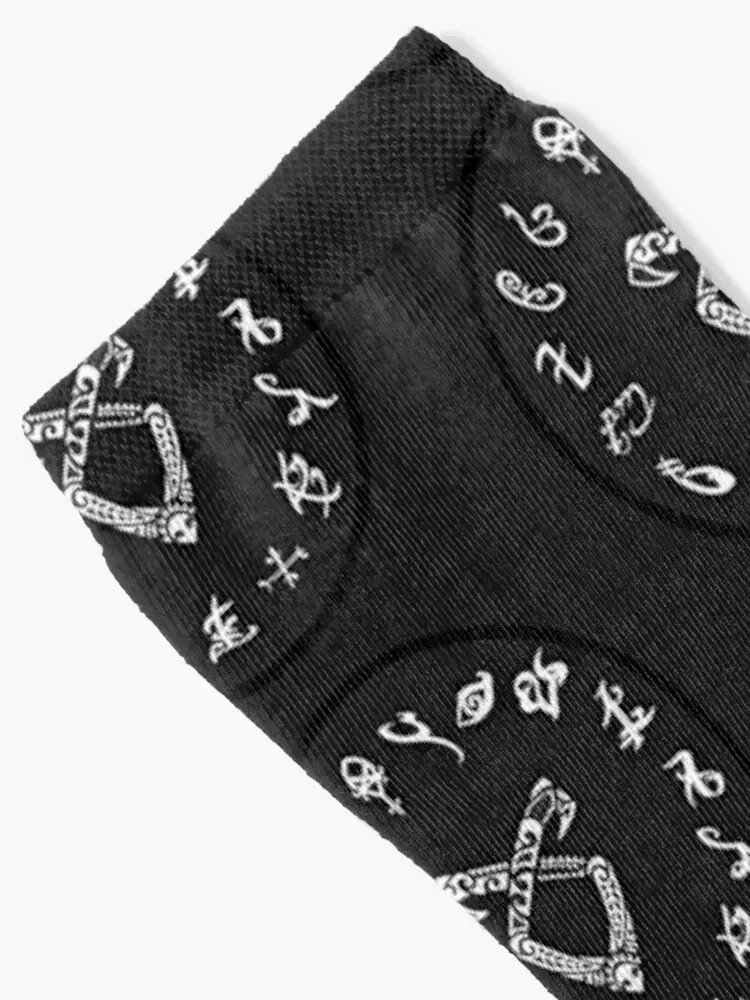 All Runes (Circle Version) Socks hockey hip hop gift sheer Ladies Socks Men's