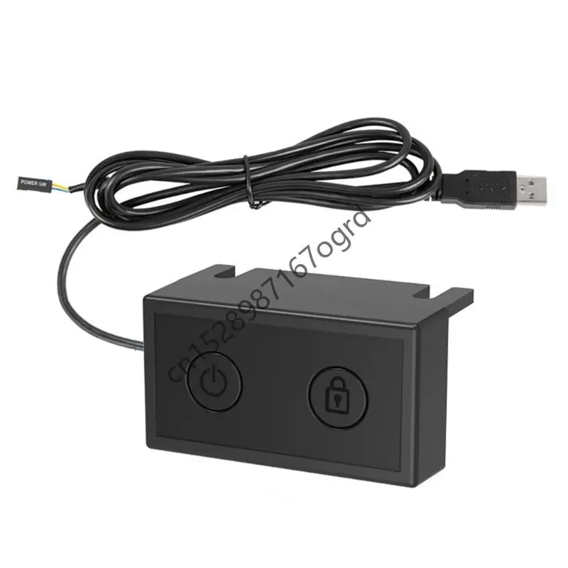 

USB Desktop Computer PC Power Button Switches Lock Screen External Desktop 634A