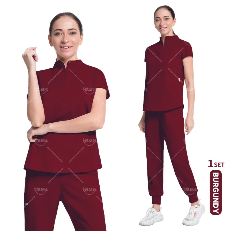 Jogger Sports Suit High Quality Solid Color Women's New Medical Operating Room Medical Uniform Scrubs Doctor Nurse Suit Unisex