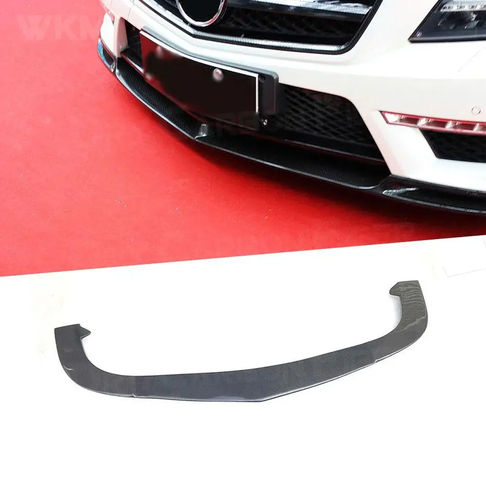 

Carbon Fiber Front Bumper Lip For Benz CLS Class W218 CLS300 CLS350 2012-2015 V Style Head Bumper Chin Shovel Protector FRP