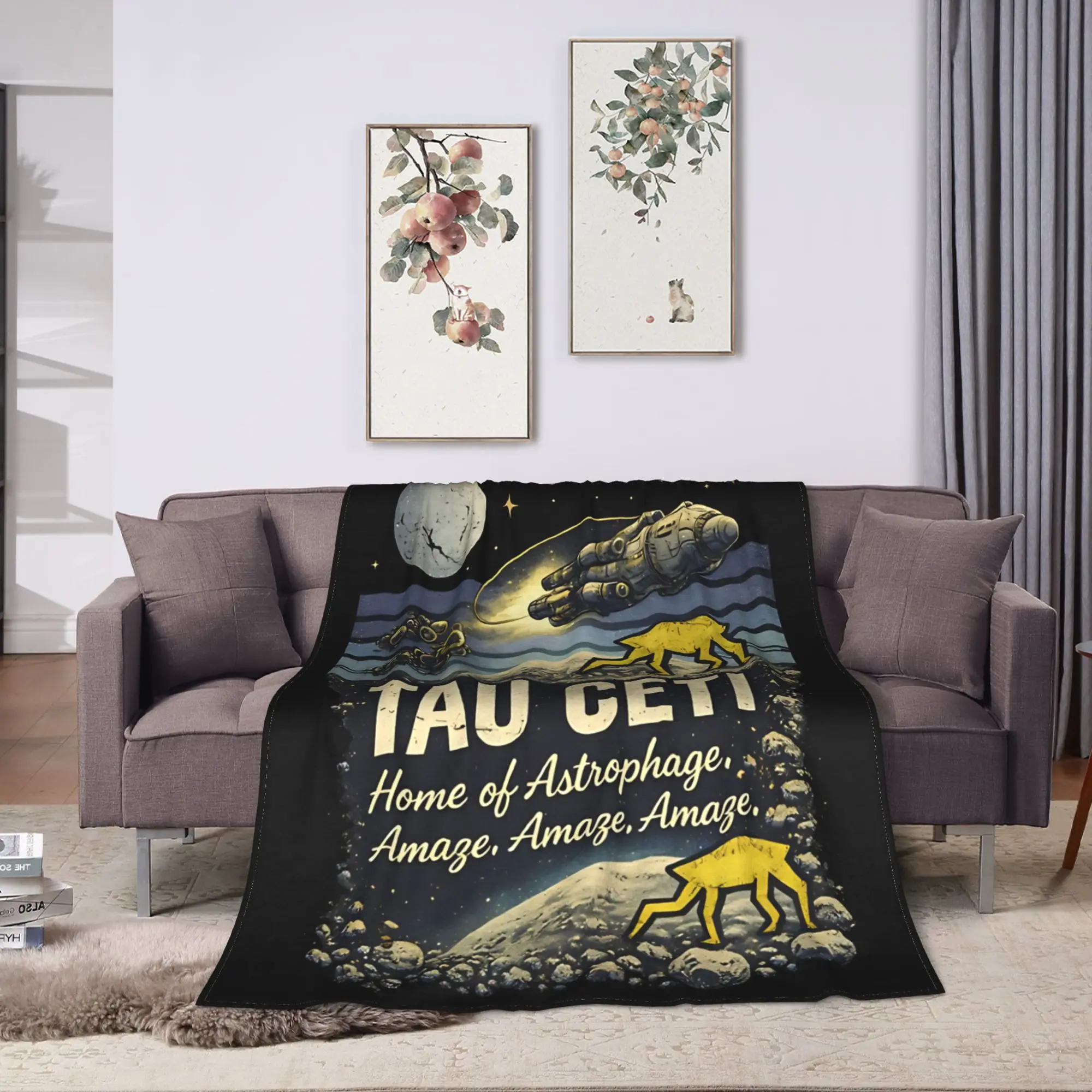 Project Hail Mary Warm Soft Blankets  Boy Girl Plush Throw Blanket Funny Bedroom Flannel Bedspread Sofa Bed Cover