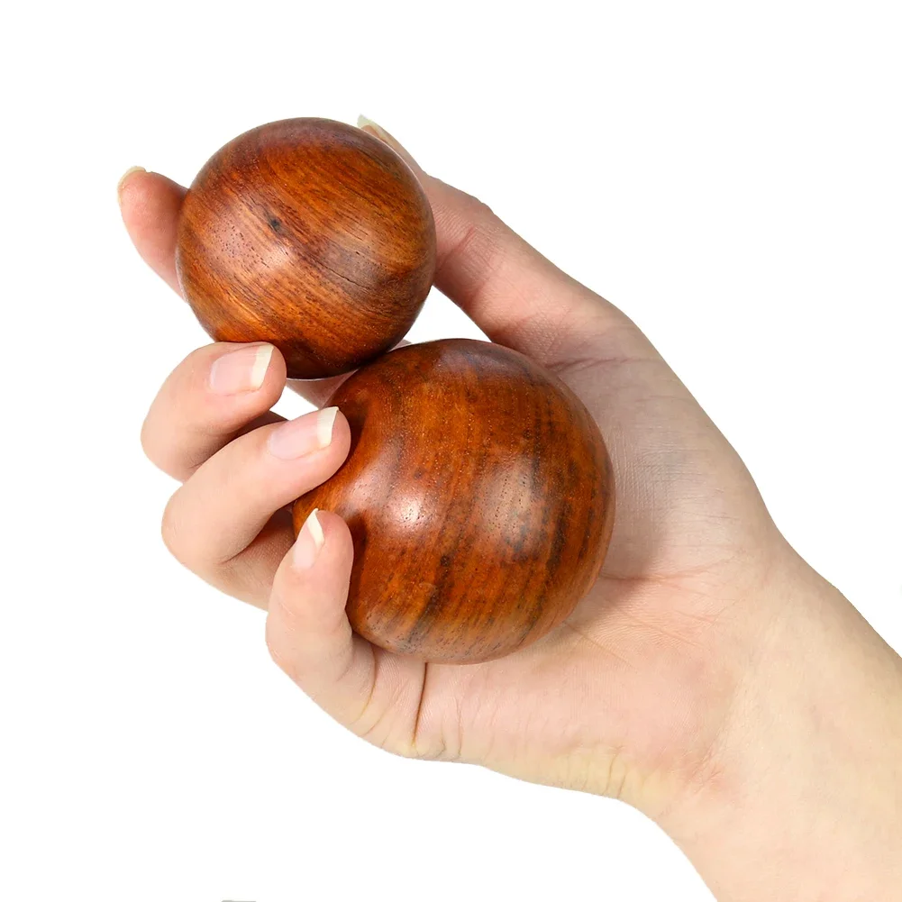 Redwood Massage Ball Wood Fitness Ball Yoga Meditation Finger Health Exercise Stress Relief Relaxation Therapy 1Pc