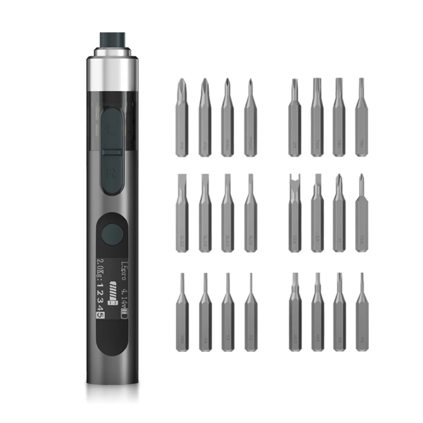 Smart Electric Screwdriver with Dual Torque Adjustment Strong Magnetic Adsorption Bits Appliances Phone Disassembly Repair Tool