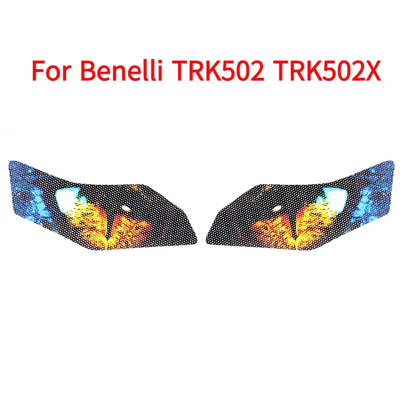 Motorcycle Headlight Guard Stickers For Benelli TRK502 TRK502X TRK 502 502X Front Fairing Headlamp Decal Headlight Sticker