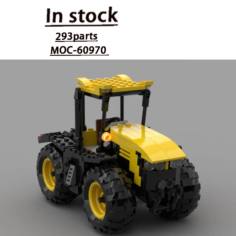

MOC-60970 Urban Farm Agricultural Tractor Building Block Model 293 Parts MOC Boys Children Birthday Christmas Toy Gift