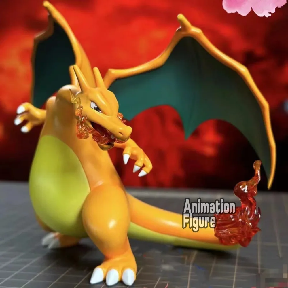 ฟิกเกอร์โปเกมอน 10 ซม. ฟิกเกอร์ดรากอนไนท์ สัตว์เลี้ยง เจนี่ สปิทไฟร์ ชาริซาร์ด เมก้า X โมเดลพีวีซี ของตกแต่งห้อง ของเล่น ของขวัญคริสต์มาส