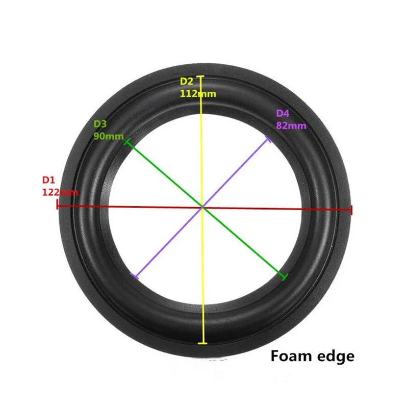 3pcs/Lot  5/6/6.5 inch  122/127/150/158mm Speaker Foam Edge Suspension Fold Ring Surround Woofer Repair Accessories Parts