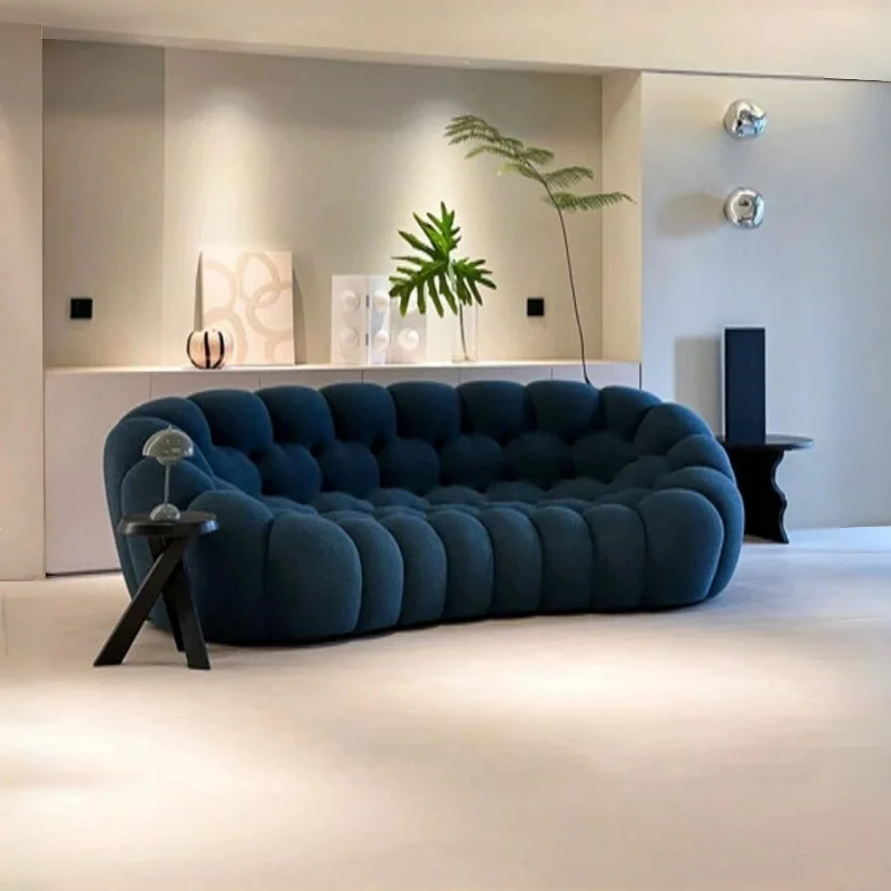 #High Quality Modern Comfortable Beautiful China Designer Tufted Fabric Cooling Convertible Corner Sofa Bubble