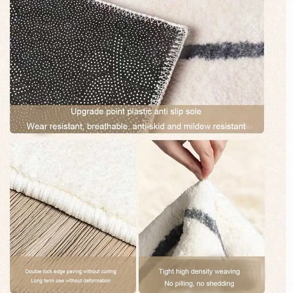 Bedside Rugs Large Irregular Thickened Washable Blanket Comfortable Floor Mat Living Room Camping Bath Door Decorations