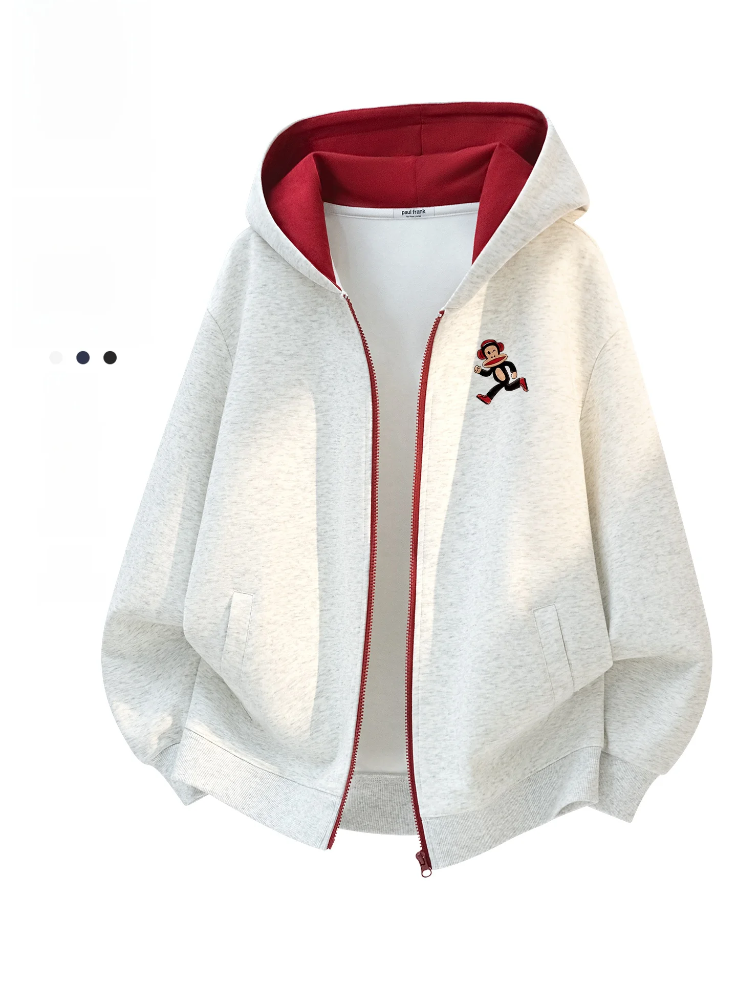 

Мужской кардиган-толстовка с капюшоном, плотный, в стиле колор-блок, американский ретро-стиль, весенняя верхняя одежда