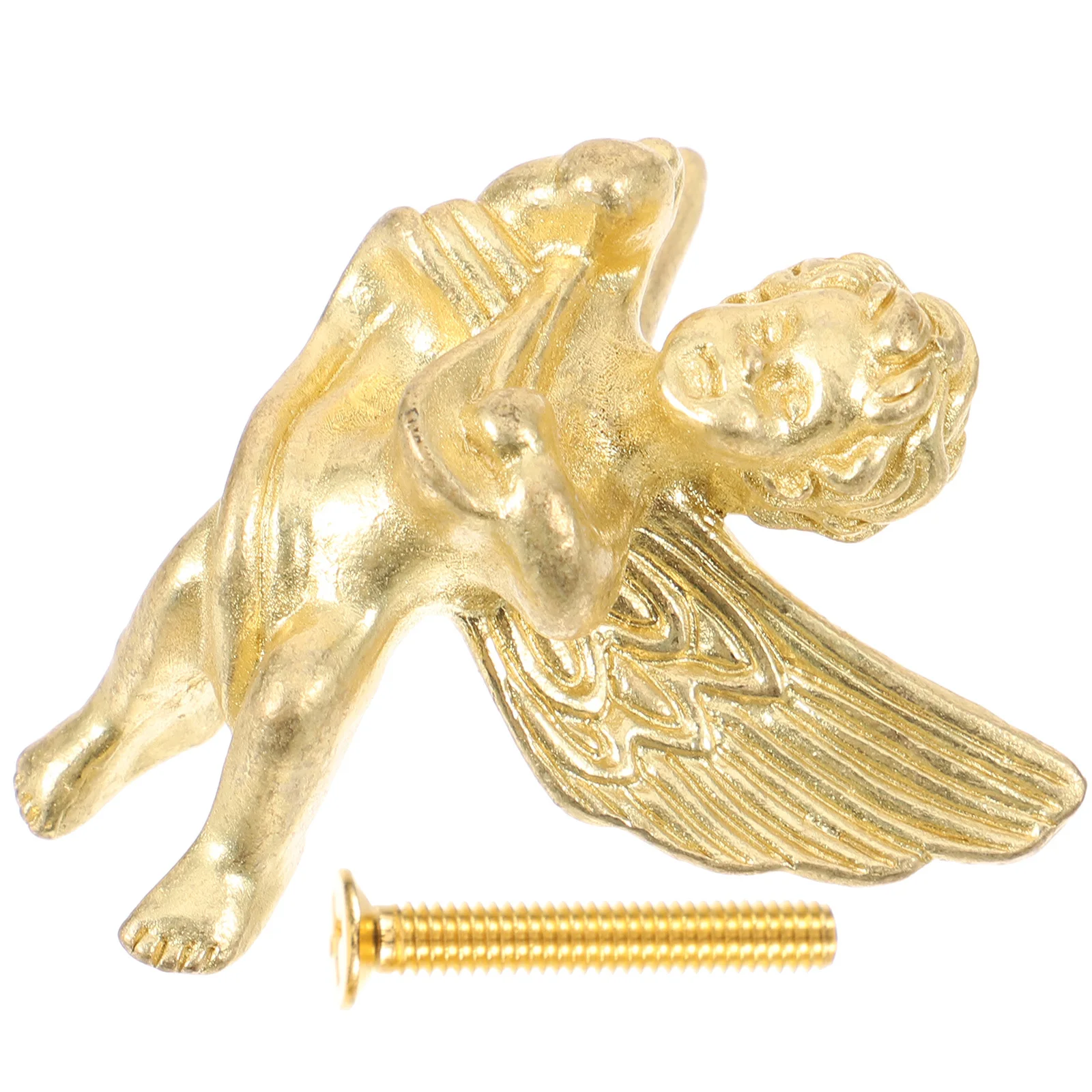 

Angel Decorative Cabinet Knob Metal Brass Dresser Drawer Handle for Cupboard Wardrobe Modern Cabinet Handle Drawer Knob