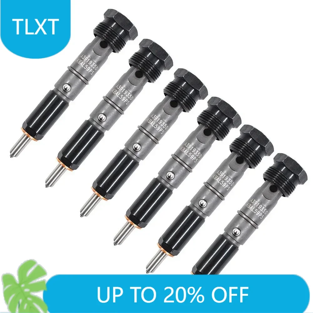 

0432131837 6Pcs 50hp Fuel Injectors For 89-93 Dodge Cummins 5.9L 6BT Diesel Engine 3919350 3919339