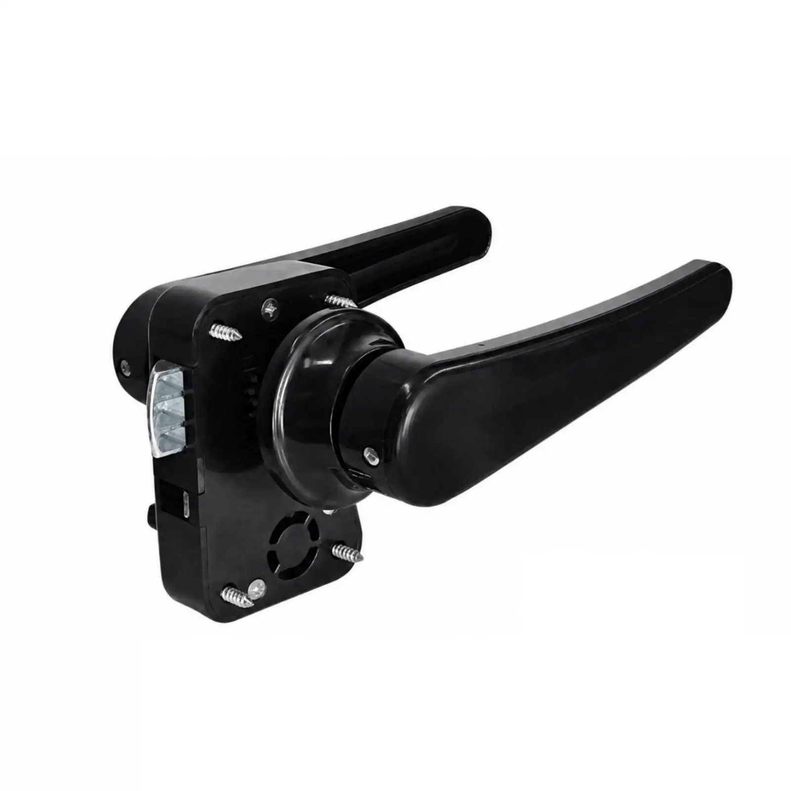 Zinc Alloy Camper Van Door Lock with Interior Privacy Lever Handle Double Sided Entry for Narrow RV Doors