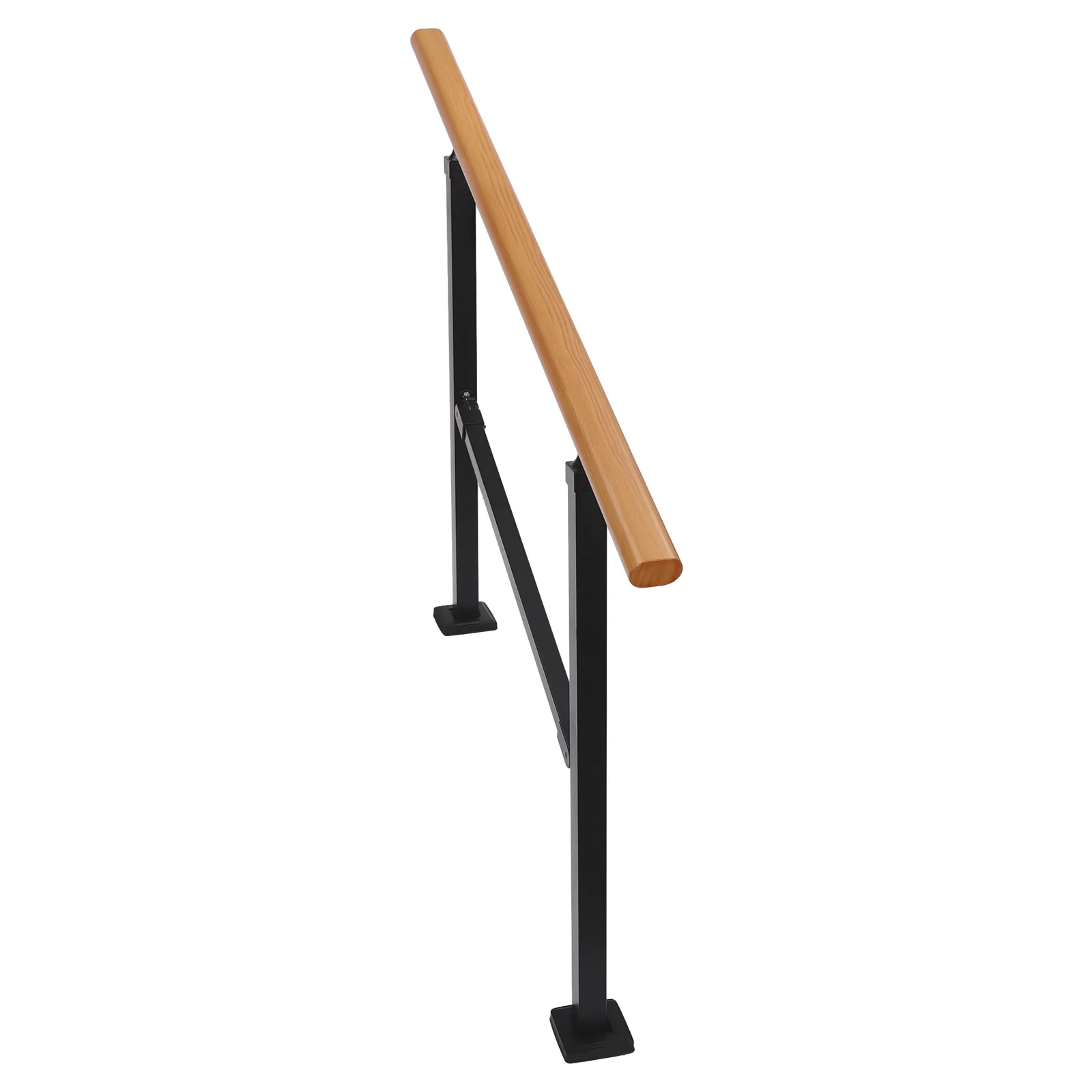 Sturdy 3FT Wood Handrail - Outdoor Porch & Stair Safety Railing, Easy Install