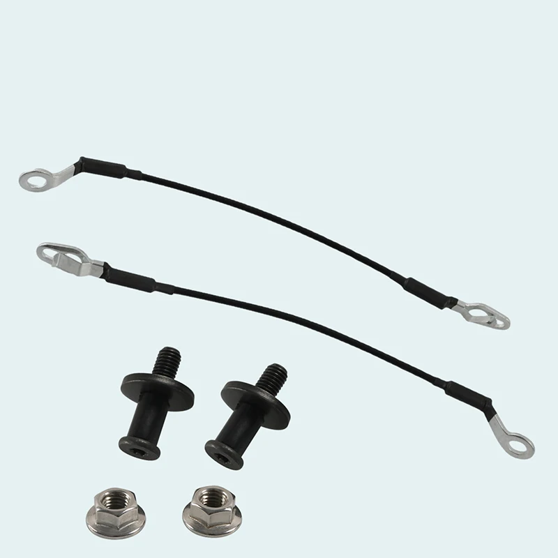 Tailgate Cable Kit 410mm Tailgate Cable Replacement with Bolts, Rear Left & Right Replaces OE: 88980509, 88980510, 11570162