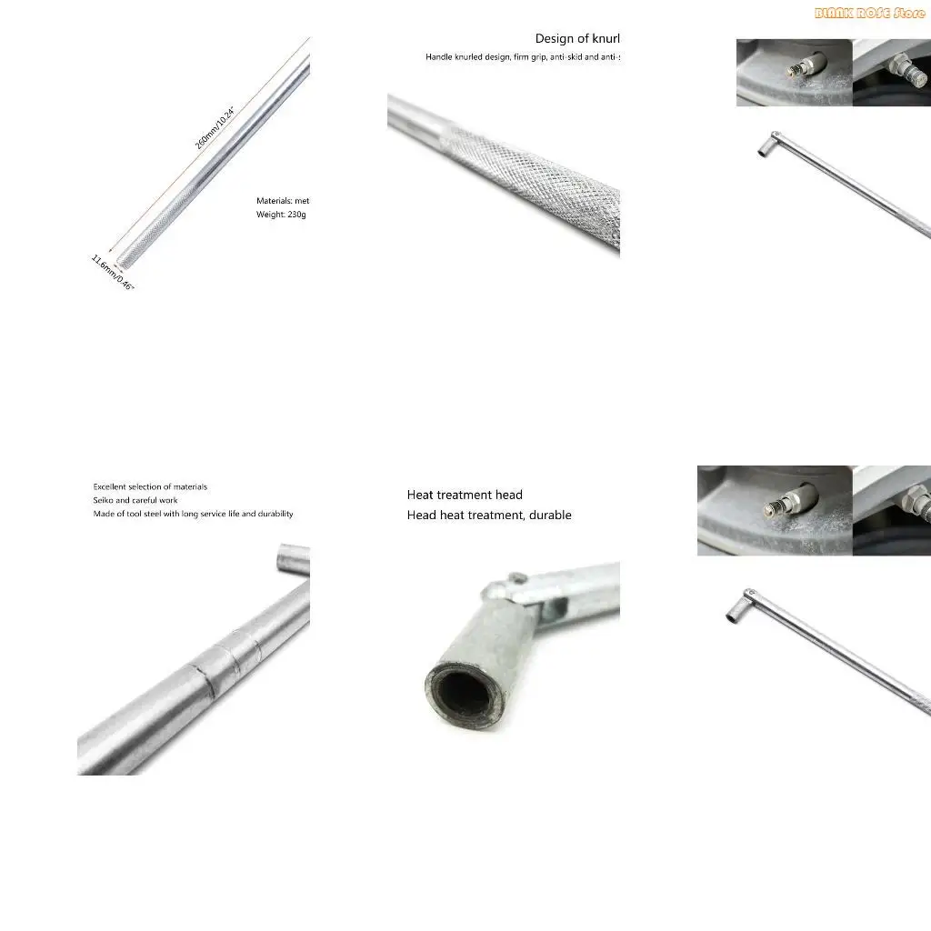 K1AE Car Tire Stem Puller Tube Metal Tire Repair Tools Metal Car Puller Wheel Tire Remover Installer Changer Tool