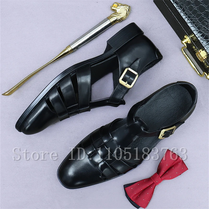صنادل رجالية رومانية عالية الج - مراجعة Leather Work Outfit وسعره