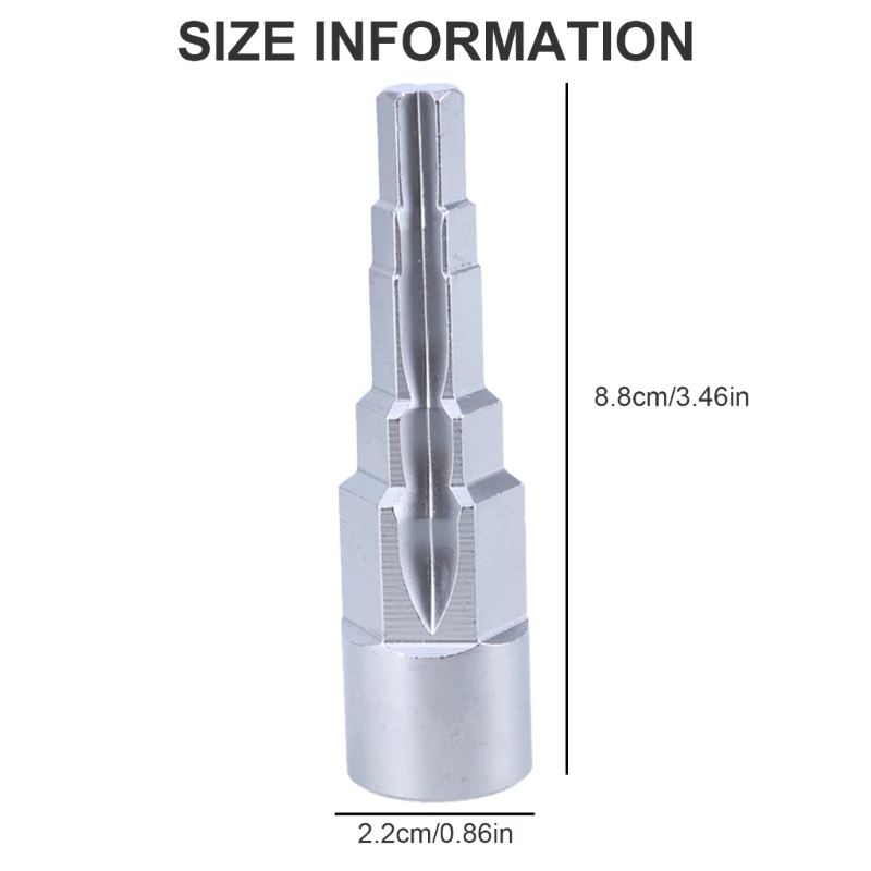 Radiators Key Radiators Spanner 5 Stage Radiators Valves Key Step Wrench with Square Socket 1/2inch Ratchet Radiators