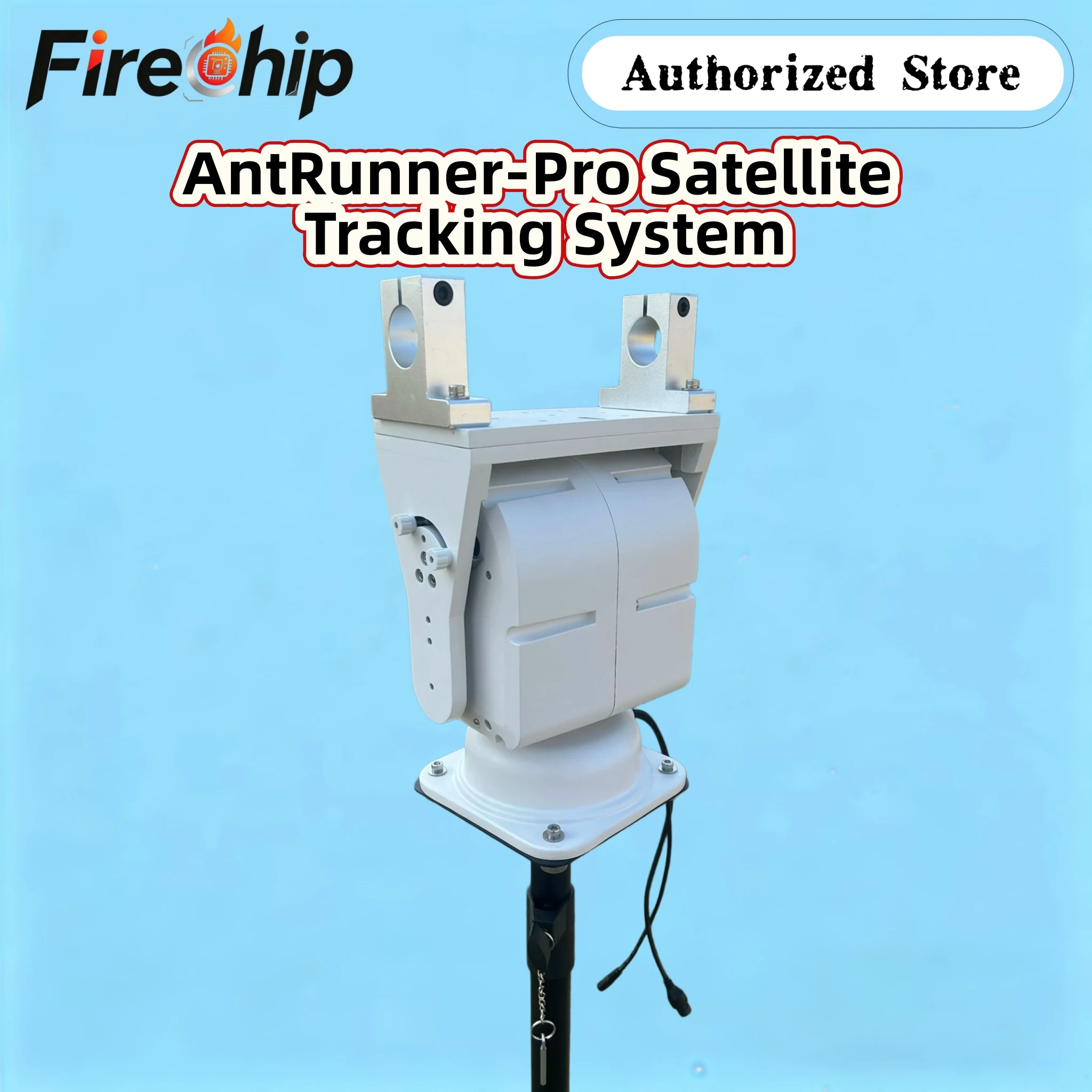FireChip Antenna Rotator AntRunner-Pro Satellite Tracking System 360 Degree Azimuth and 180 Degree Elevation 12V Power Supply