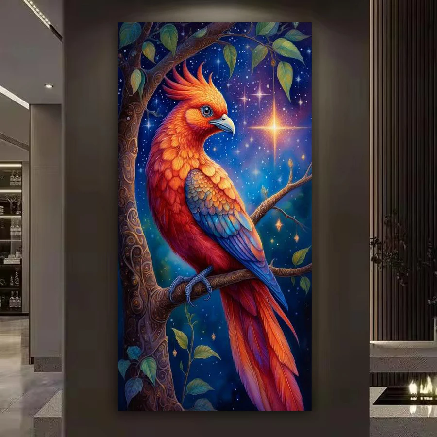Phoenix Large Size Diy Diamond Art For Adults Painting New Collection 2026 Divine Bird Full Drill Mosaic Embroidery Picture