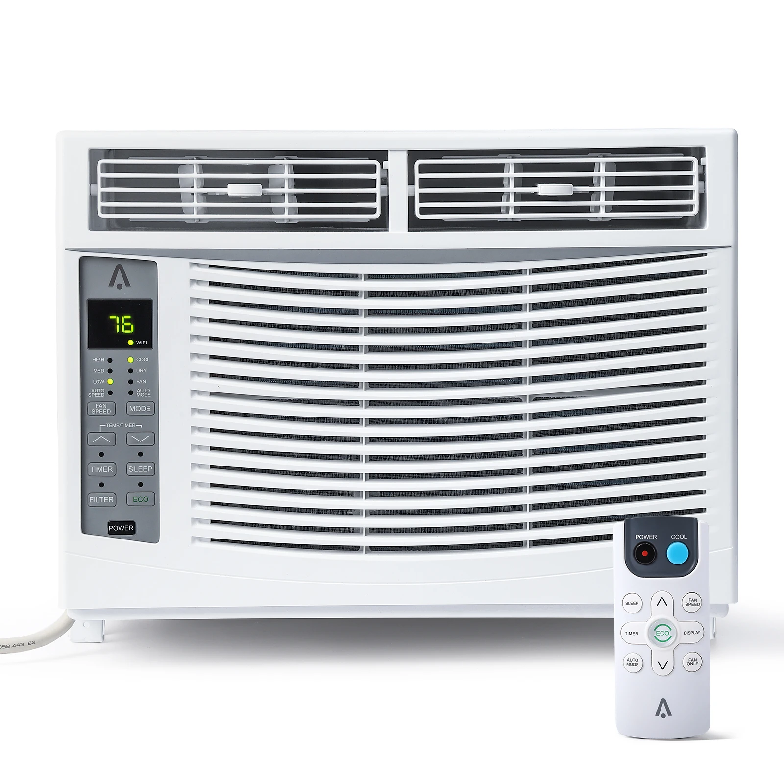 1 Abs 115V 60Hz Window Air Conditioner Fixed Frequency 6000 Btu for Bedrooms, Living Rooms, and Small Offices