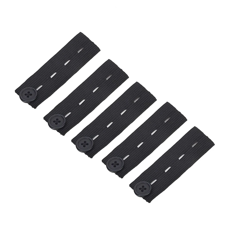 

5pcs Pant Extender Belt Unisex Waist Band Tight Trousers Jeans Skirts Maternity Button Hooks Garment DIY Sewing Supplies