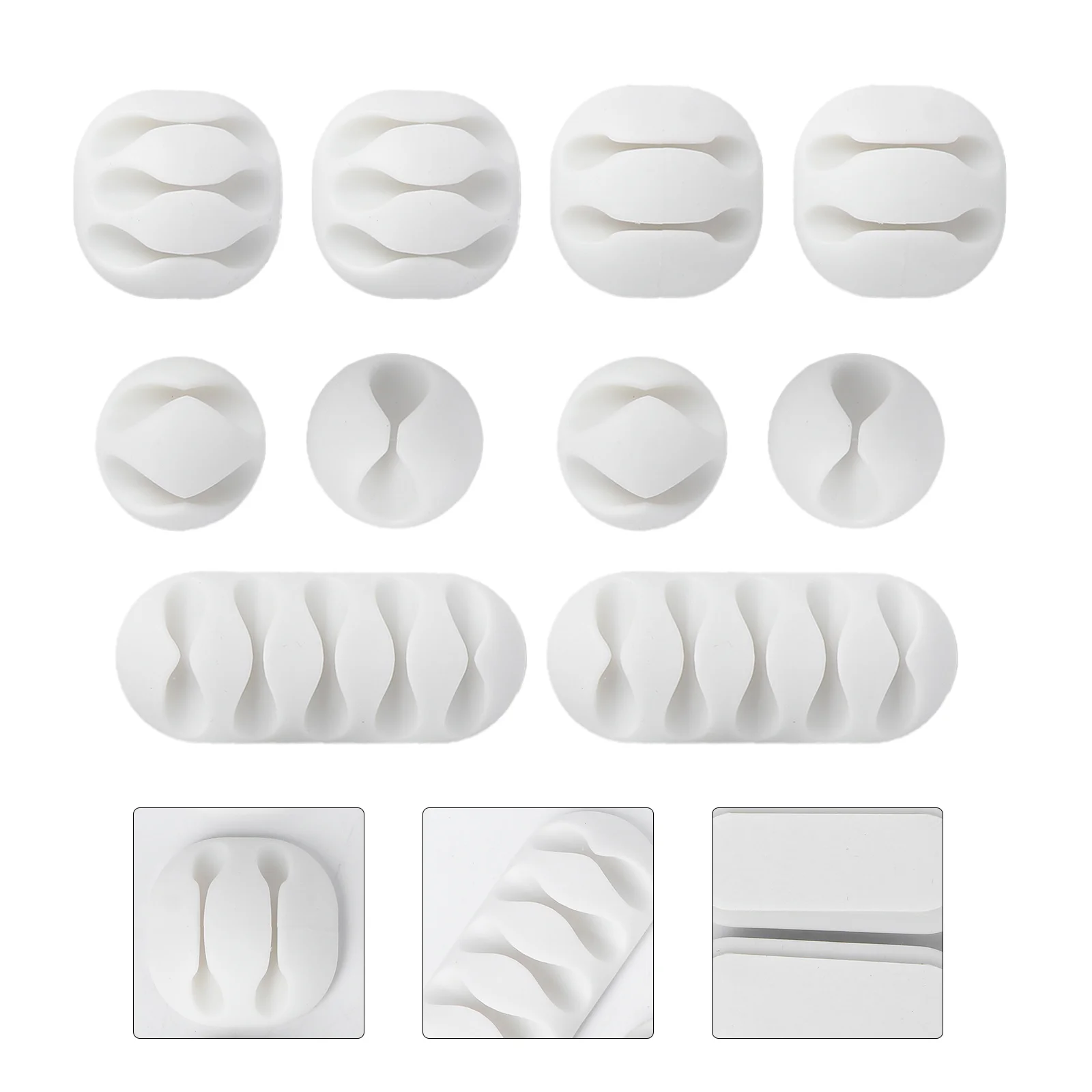

20 Wire Cable Clips ganizer Grey 5 Styles TPR Durable Desk Cable ganizer Adhesive Desk Cord ganizer Bracket
