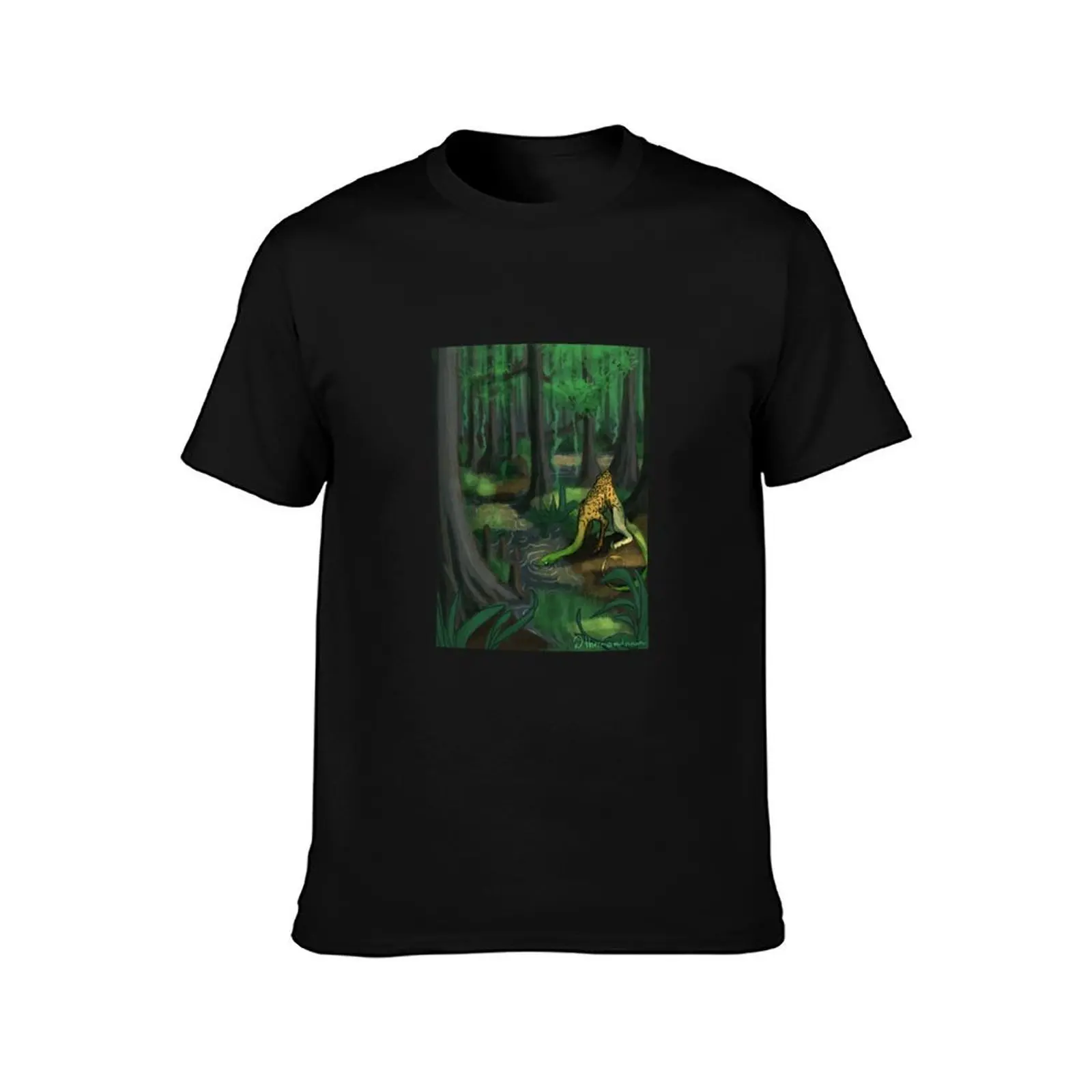 Questing Beast T-Shirt Big and Tall Crew Neck Tee T-Shirt