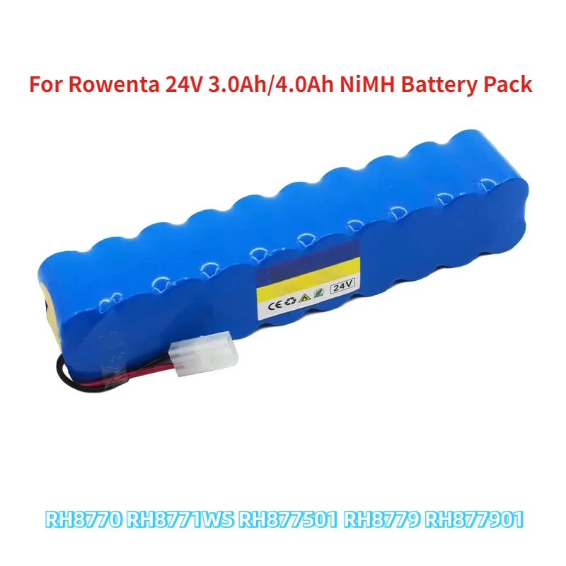 For Rowenta 24V 3.0Ah/4.0Ah NiMH Battery Pack CD Vacuum Cleaner Besen Air Force Extreme RH8770 RH8771WS RH877501 RH8779 RH877901