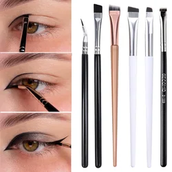 Profession elle Augenbrauen Eyeliner Pinsel weiche abgewinkelte Klinge dünne flache Kontur Augenbrauen Eyeliner Make-up Pinsel Frauen Augen Make-up-Tools