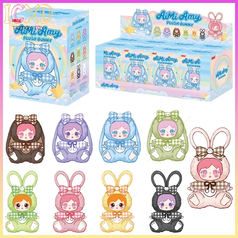 

В наличии Аутентичные игрушки в слепой коробке Эми Fluffy Ai Little Rabbit Series, плюшевый брелок с подвеской, дизайн, плюшевая кукла, праздничный подарок