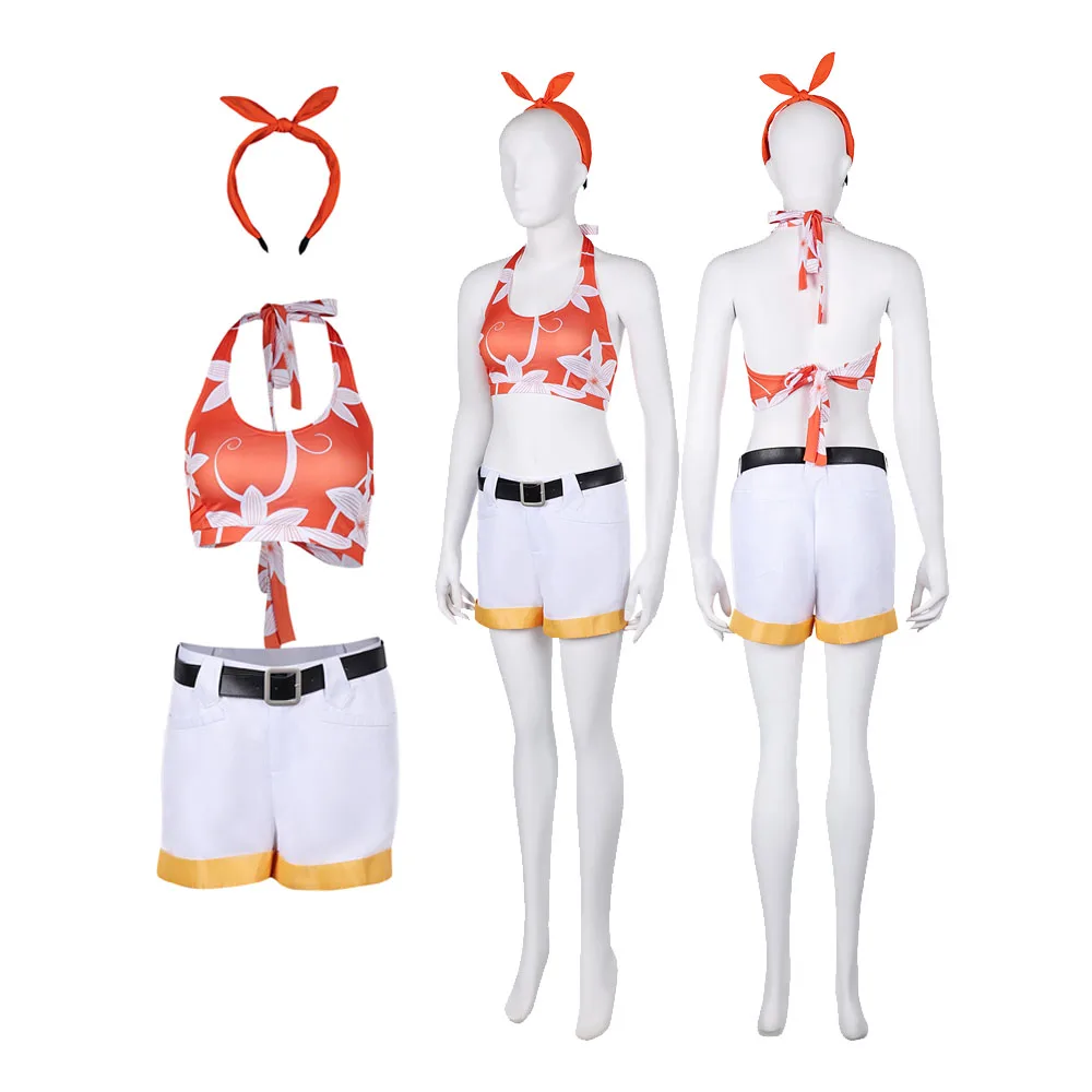 Final Cos Fantasia Bikini Costume Swimwear Game Clothes Outfits Yuffie Kisaragi Cosplay Swimsuit Halloween Carnival Suit