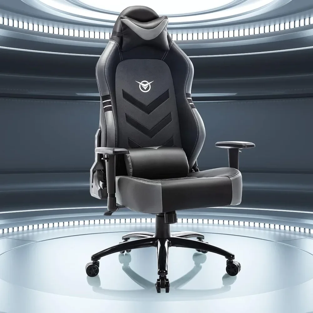 

High back computer chair with footstool, bandwidth seat, 3D armrests, headrests, and lumbar support Free shipping GM