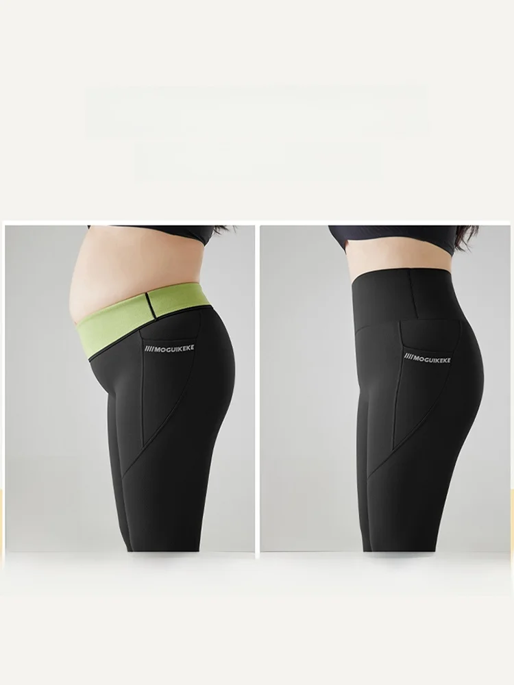 プラスサイズのヨガパンツ女性の冬用 Thiened Fce ket arkskin ハイウエスト痩身快適な長ズボン