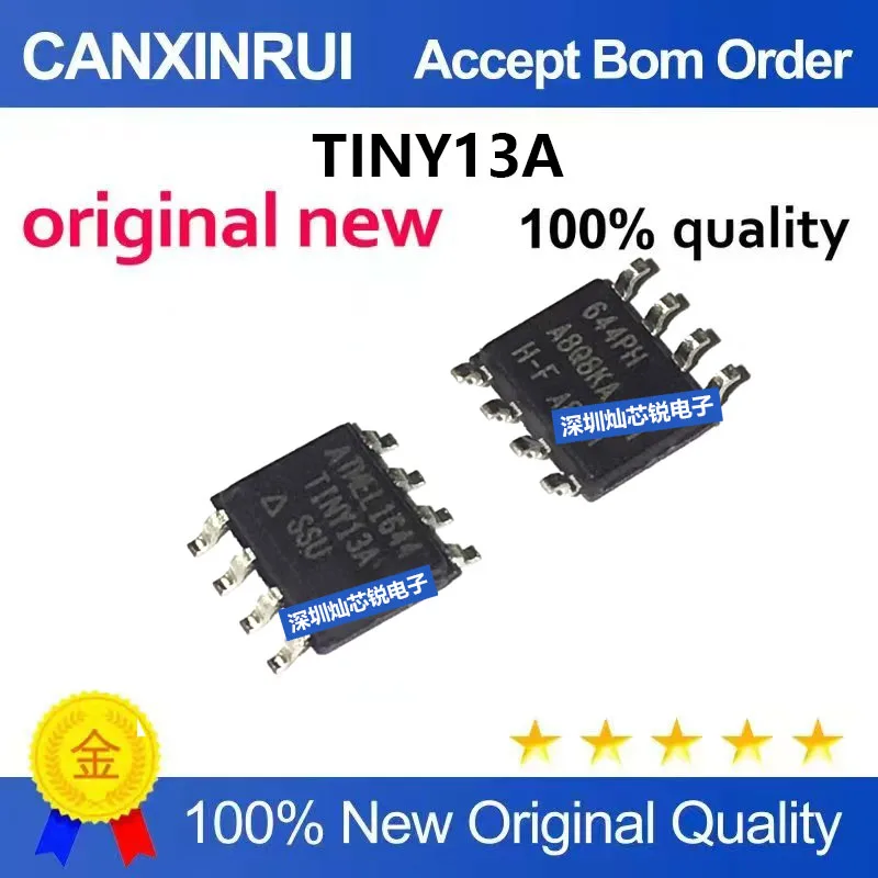 (5-100pieces)Brand New Original ATTINY13A-SSU TINY13A SMD SOP8 8-bit Microcontroller IC